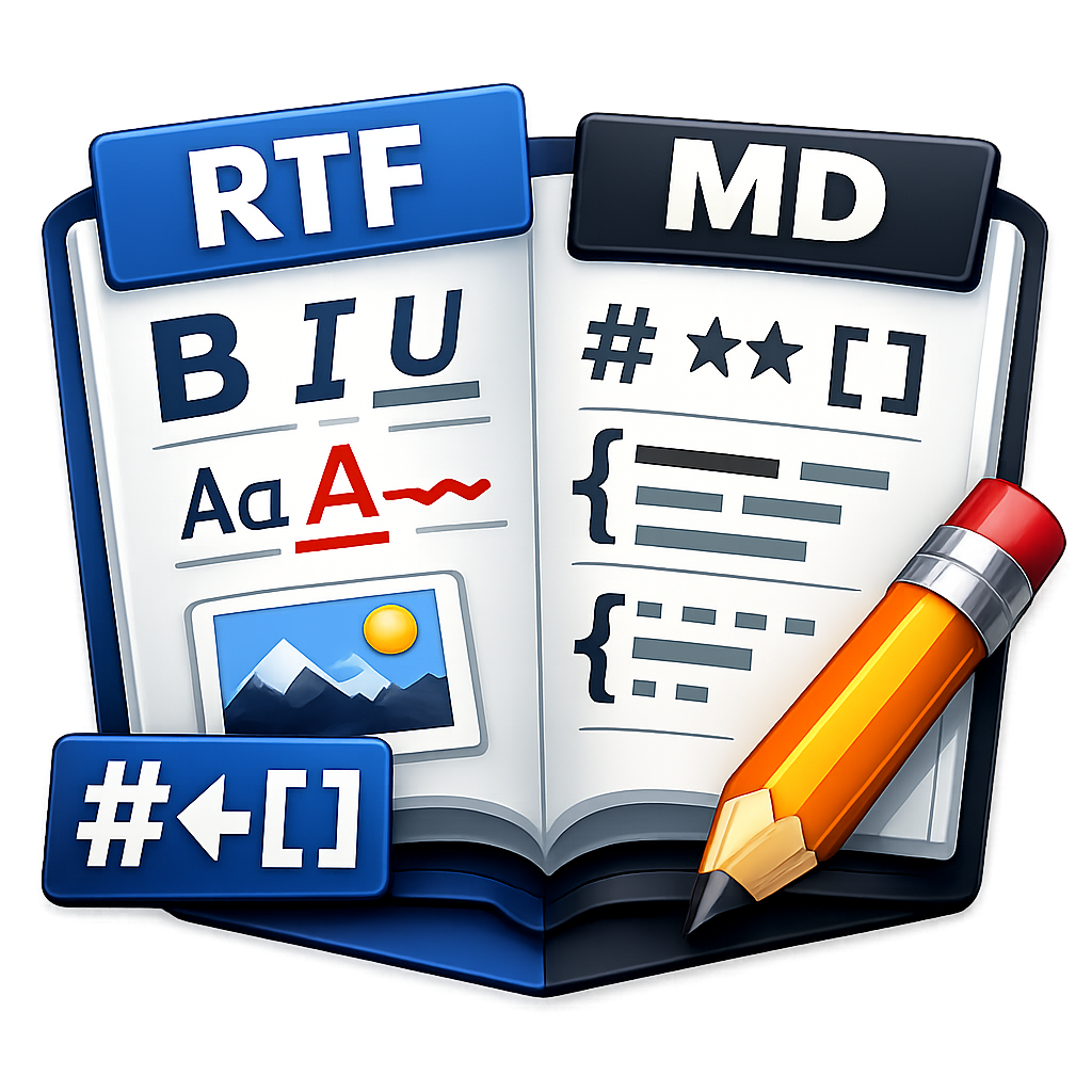 RTF Markdown Editor